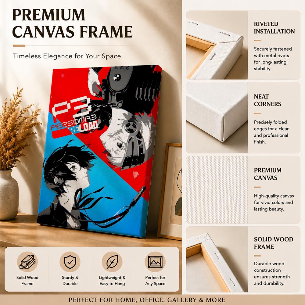 Video Game P-Persona 3 Paintin - Canvas Wrap Ready ulasan dan harga