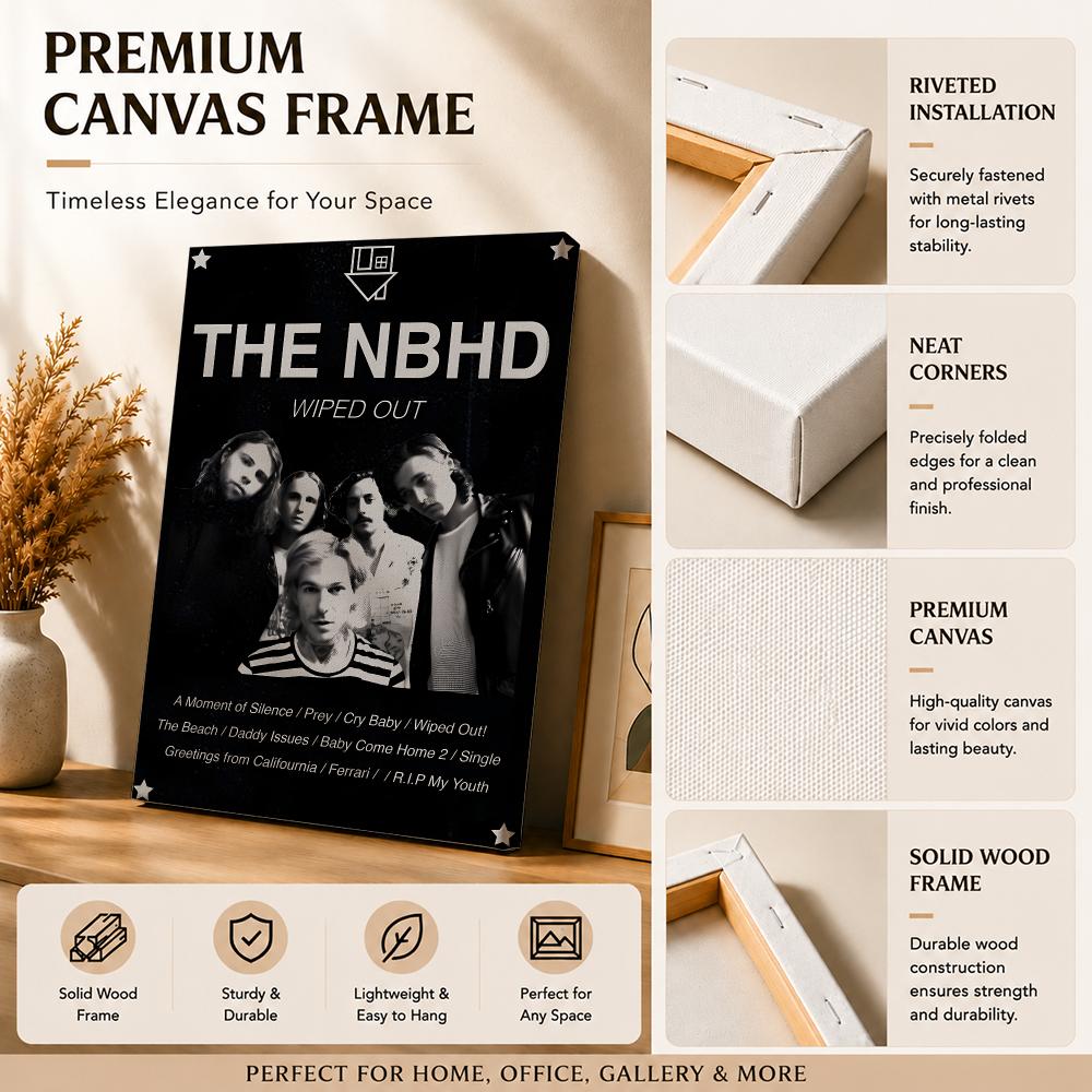 Rock Band The N-Neighborhood P - Canvas Wrap Ready ulasan dan harga