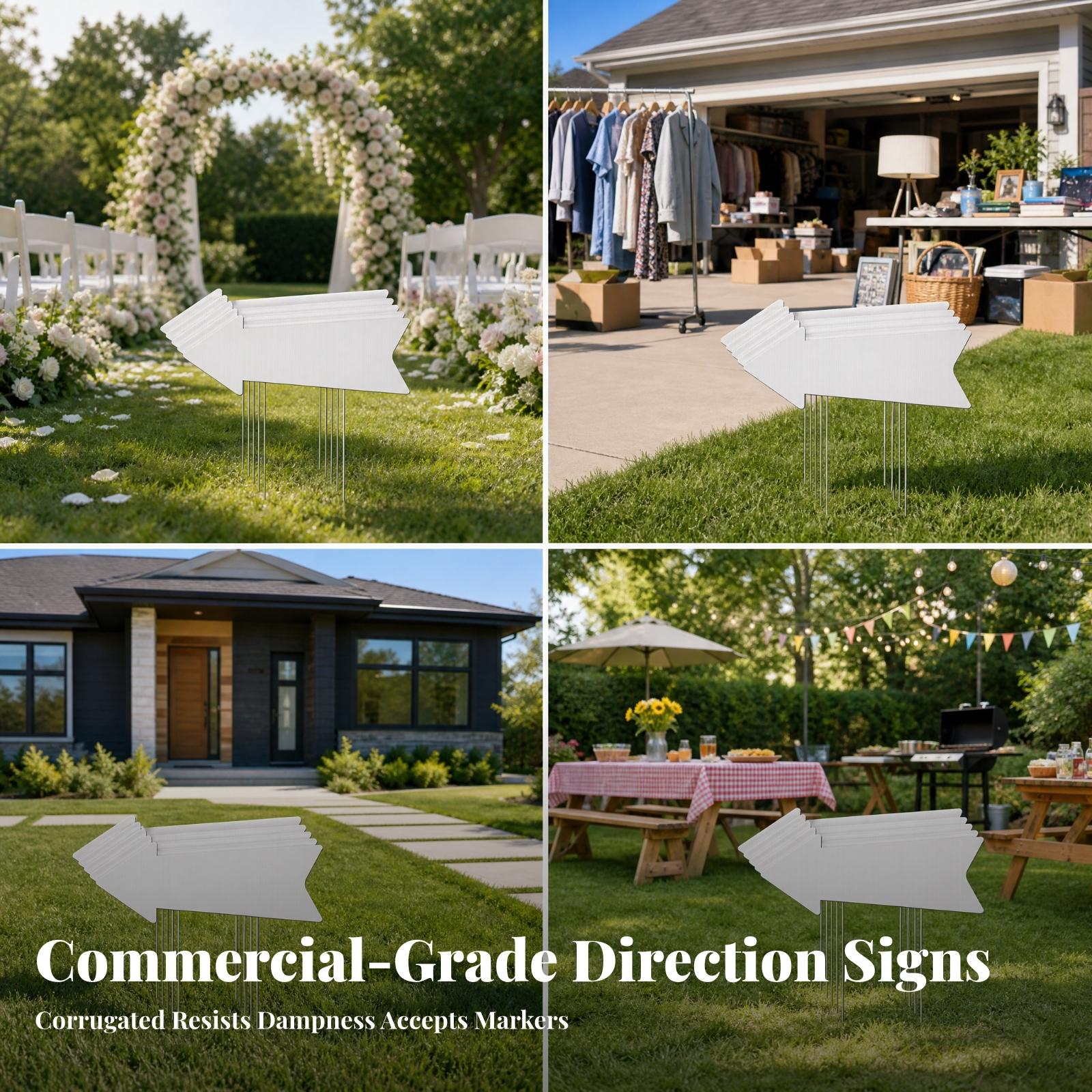 Blank Yard Sign Corrugated Pla - Yard Sign Blank ulasan dan harga