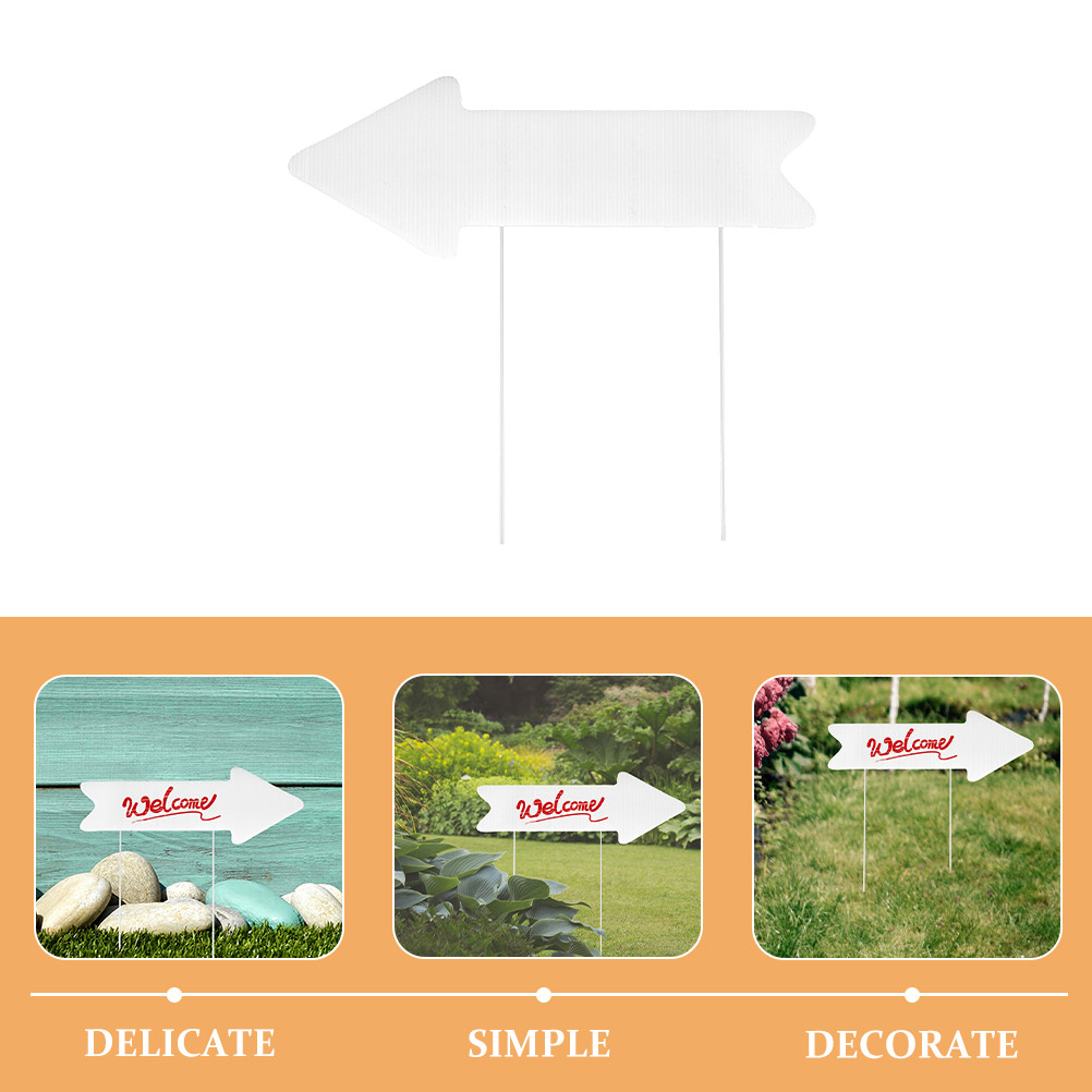 2Pcs Blank Arrow Yard Sign Cor - Yard Sign Blank ulasan dan harga