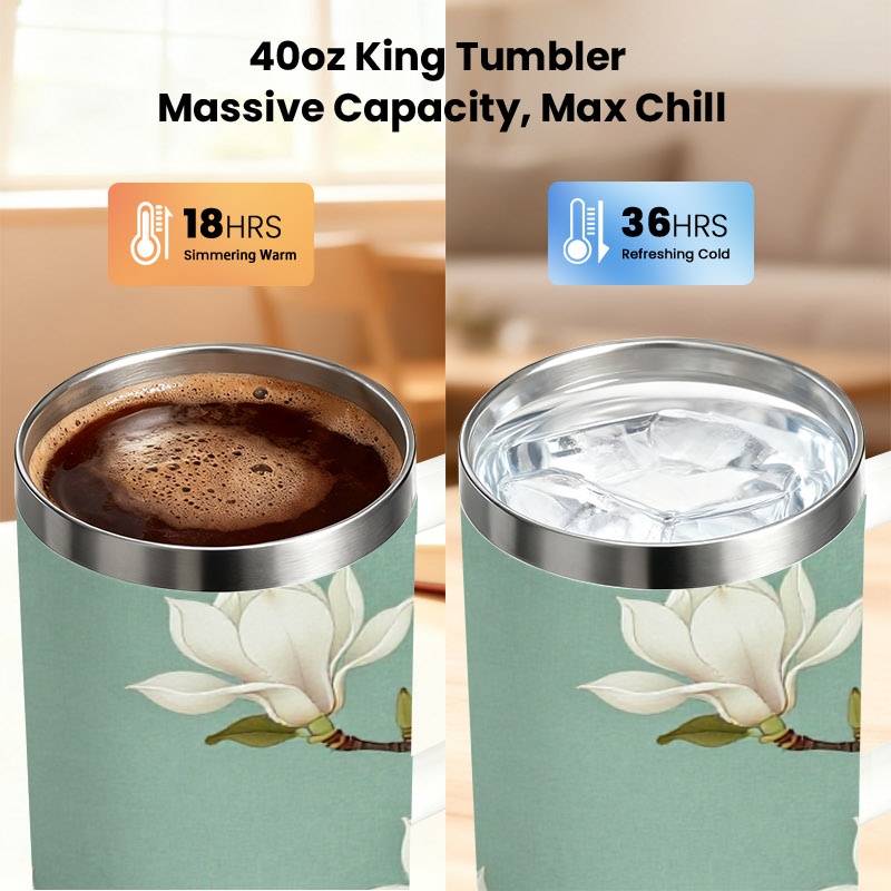 1pc 40 Oz Stainless Steel Insu - Sublimation Mug White ulasan dan harga