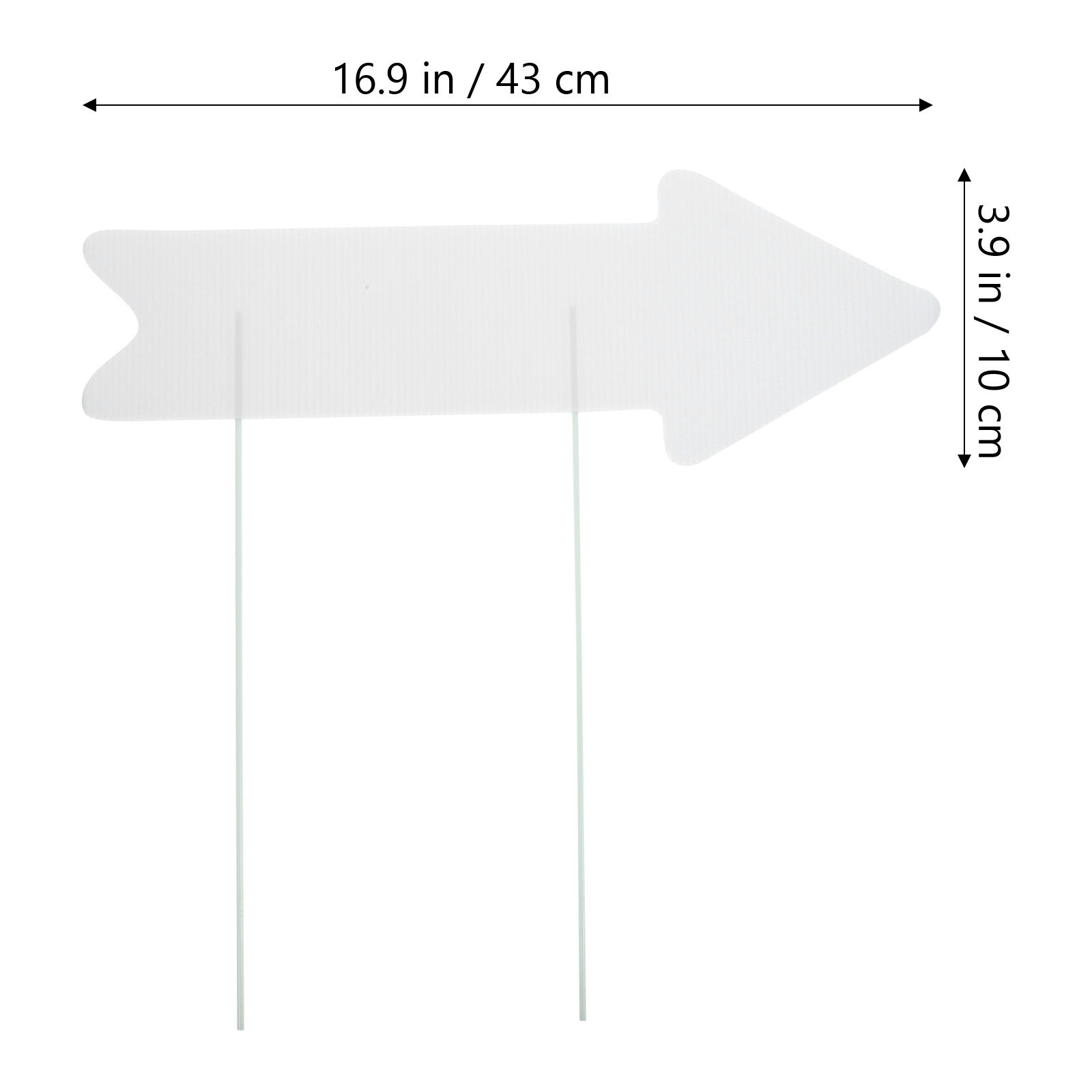 5Pcs Blank Plastic Yard Signs  - Yard Sign Blank ulasan dan harga