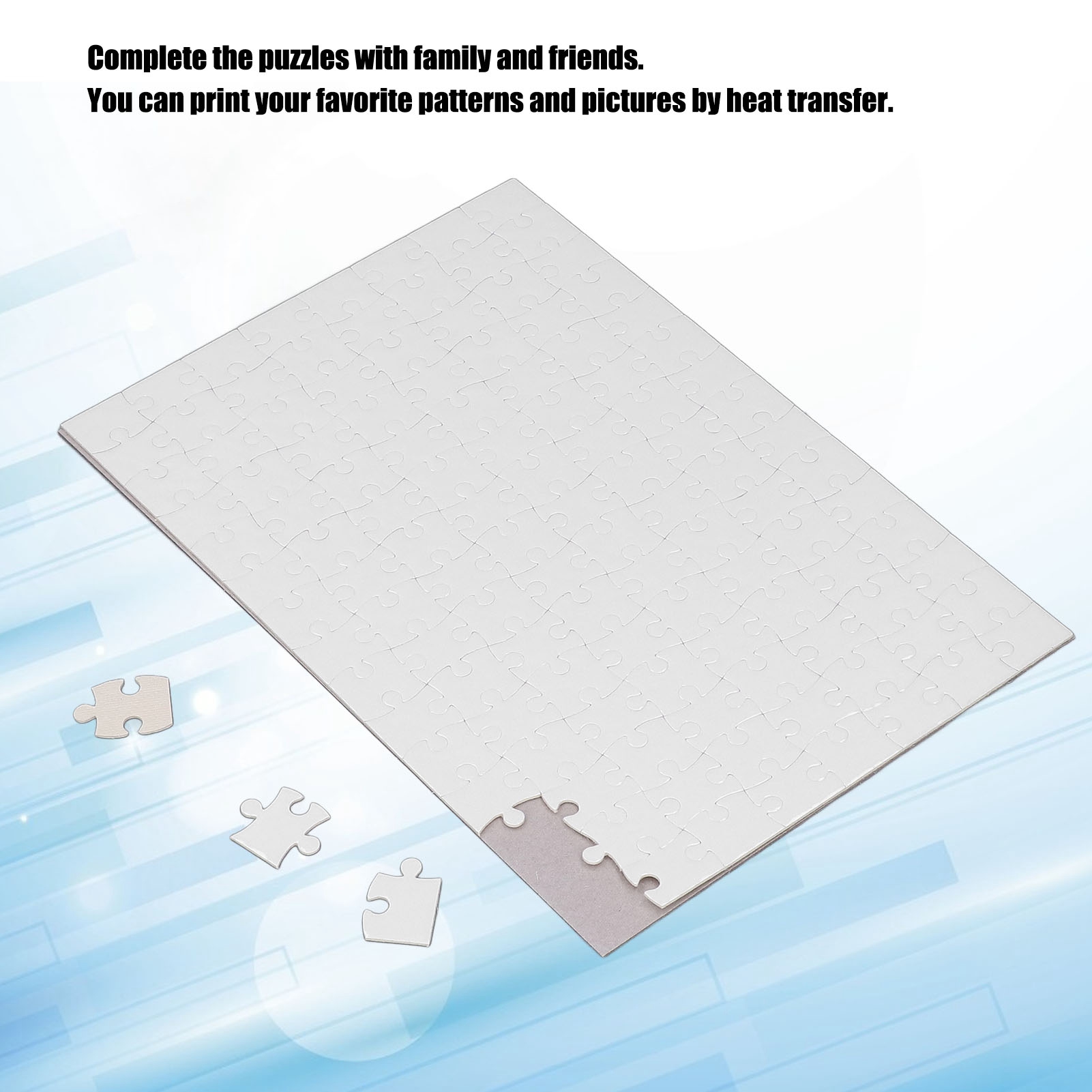 Printing Puzzle 10 Sets Blank  - Puzzle Blank White ulasan dan harga