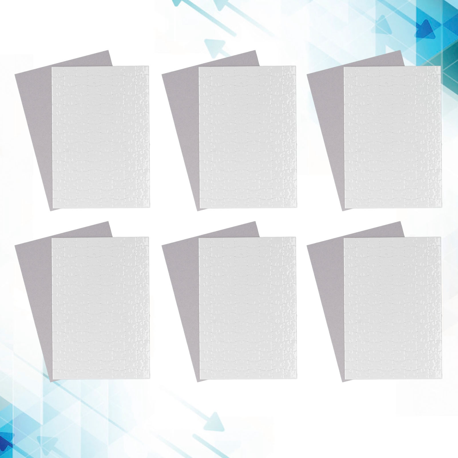 Printing Puzzle 10 Sets Blank  - Puzzle Blank White ulasan dan harga