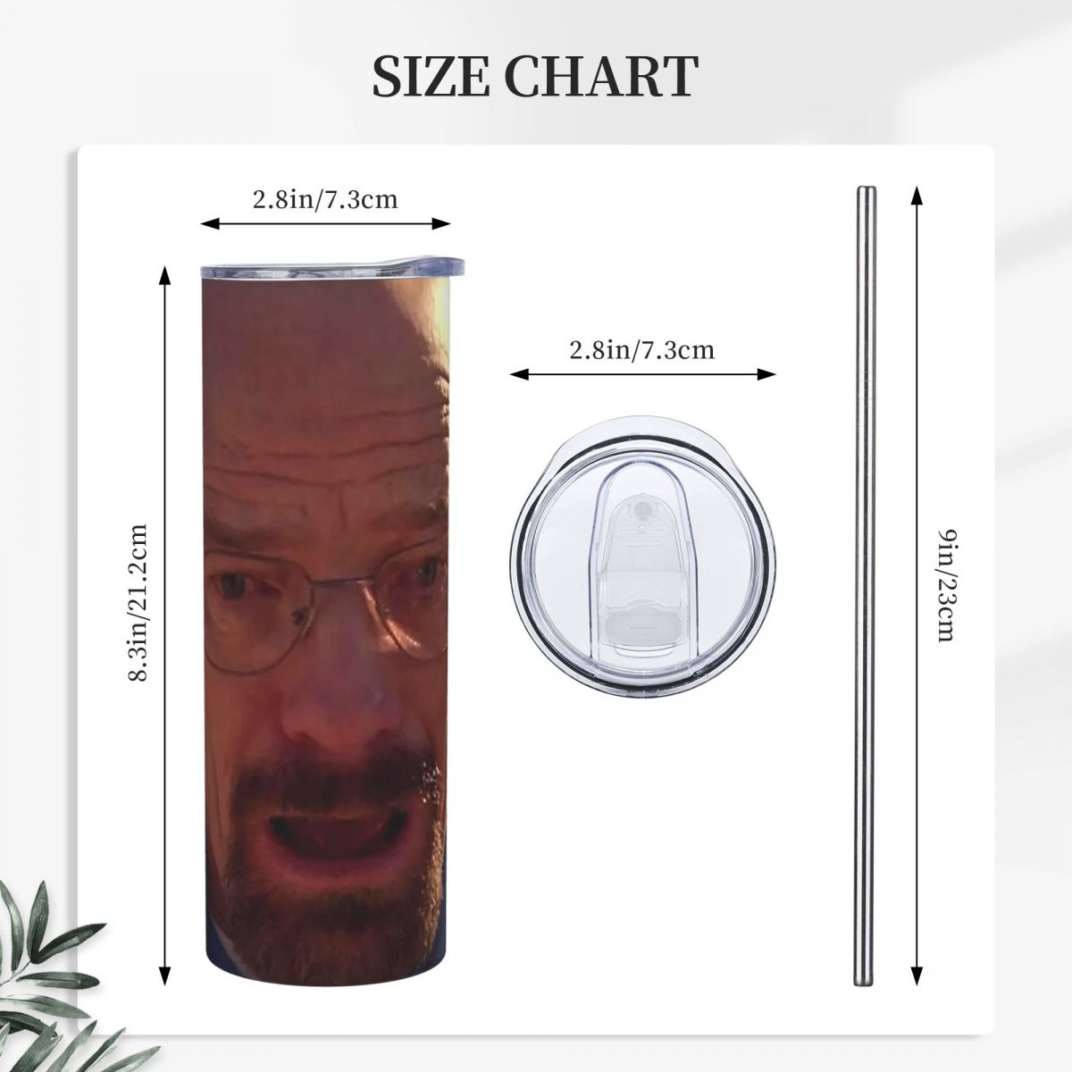 Walter White Mem Stainless Ste - Tumbler 20Oz White ulasan dan harga