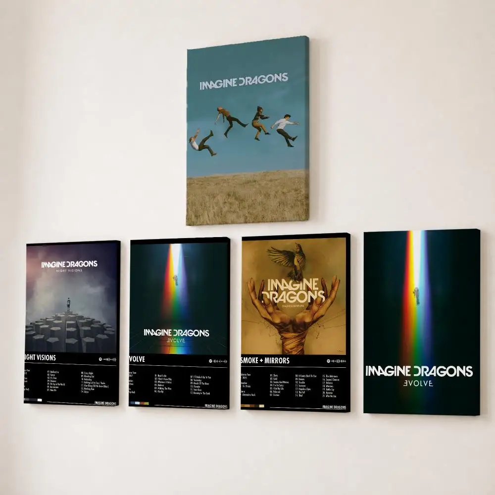 Rock Band I-imagine Dragons Pa - Canvas Wrap Ready ulasan dan harga