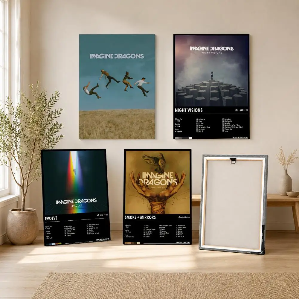 Rock Band I-imagine Dragons Pa - Canvas Wrap Ready ulasan dan harga