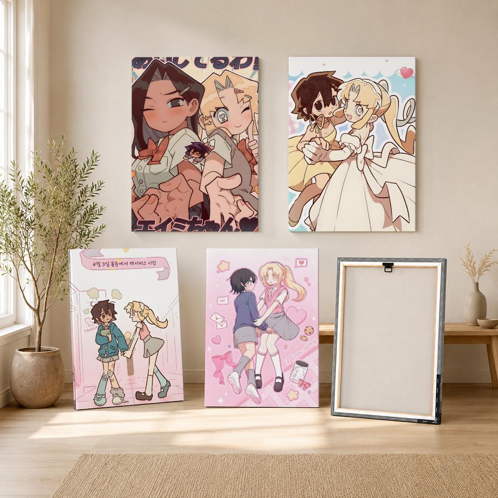 Anime I Love A-Amy Painting Ca - Canvas Wrap Ready ulasan dan harga
