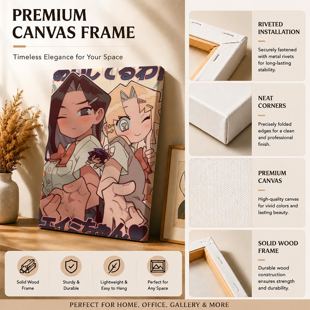 Anime I Love A-Amy Painting Ca - Canvas Wrap Ready ulasan dan harga
